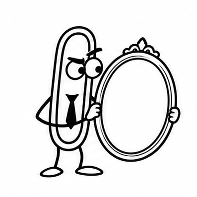 Clip holding a blank oval portrait frame
