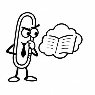 Clip inspecting a book-shaped cloud